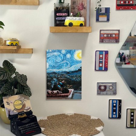 لوحة فان جوخ ساخرة