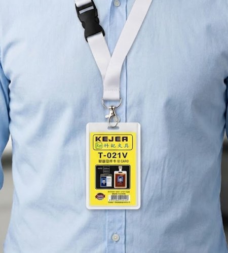 بطاقة تعريف مع شريط تعليق البطاقة