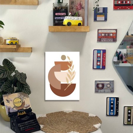 لوحة ديكور لون بني وبيج