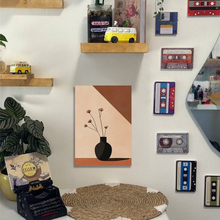 لوحة ديكور لون بني وبيج