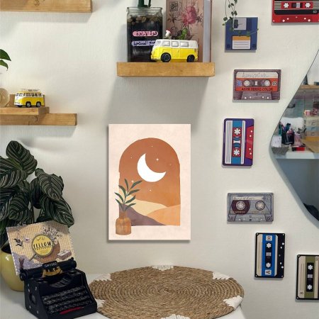 لوحة ديكور لون بني وبيج