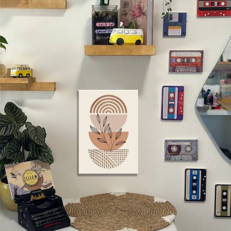 لوحة ديكور لون بني وبيج