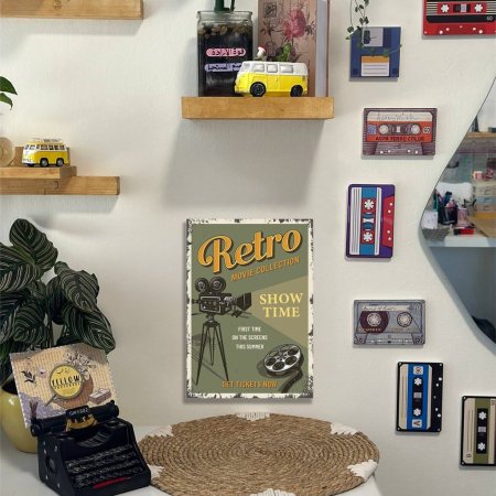 لوحة retro - show time