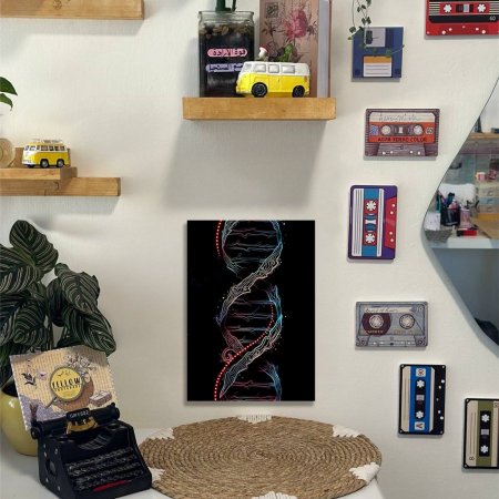 لوحة DNA سوداء